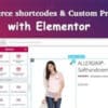 WooCommerce shortcodes & Custom Product page with Elementor 1.2.7